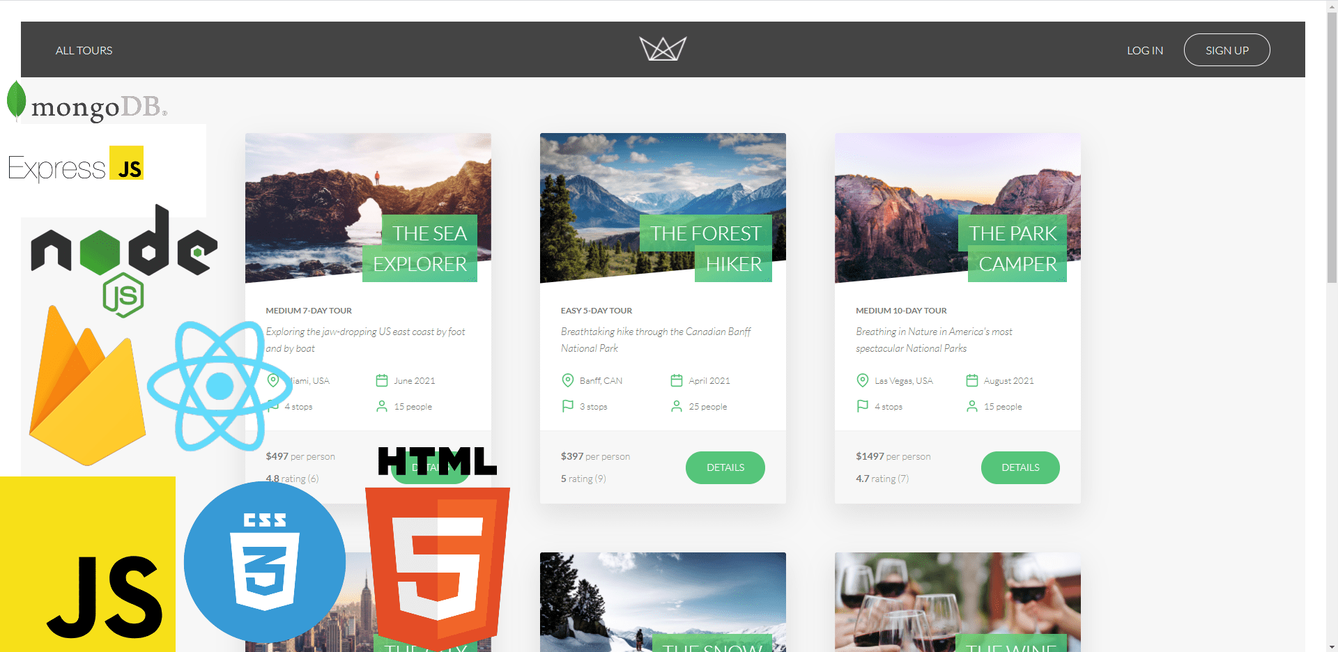 Natours (Node JS)